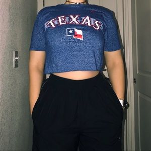 ❤️ Nike Texas Rangers Cropped Top 💙
